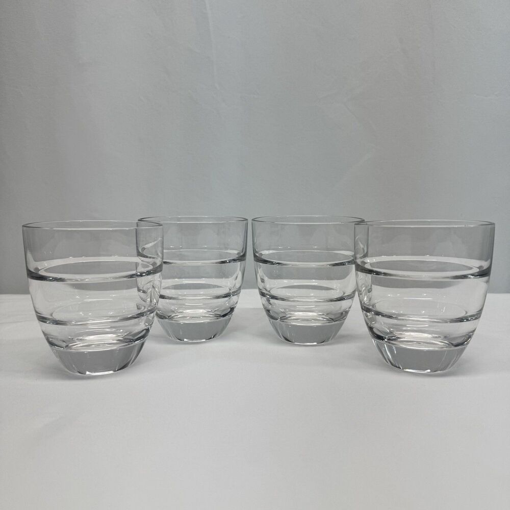 Villeroy & Boch 3.75” 8 oz Tumbler Old Fashion Glasses Set Of 4